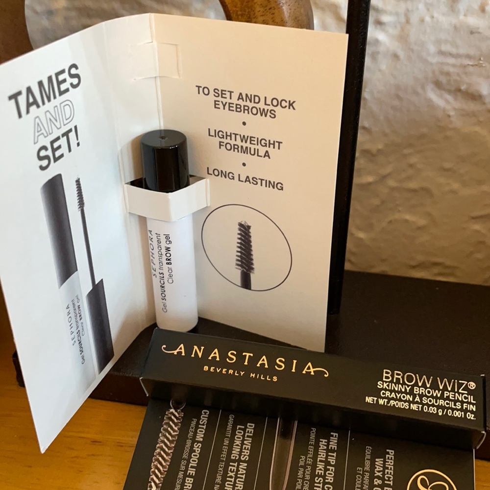 NIB Anastasia Brow Wiz & Sephora brow gel minis